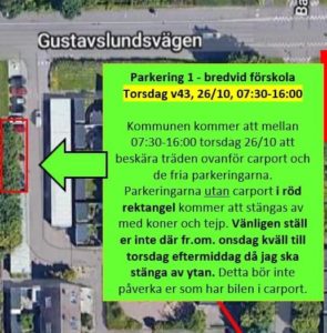 Läs mer om artikeln Info till er med parkering närmast Lugguddegillet