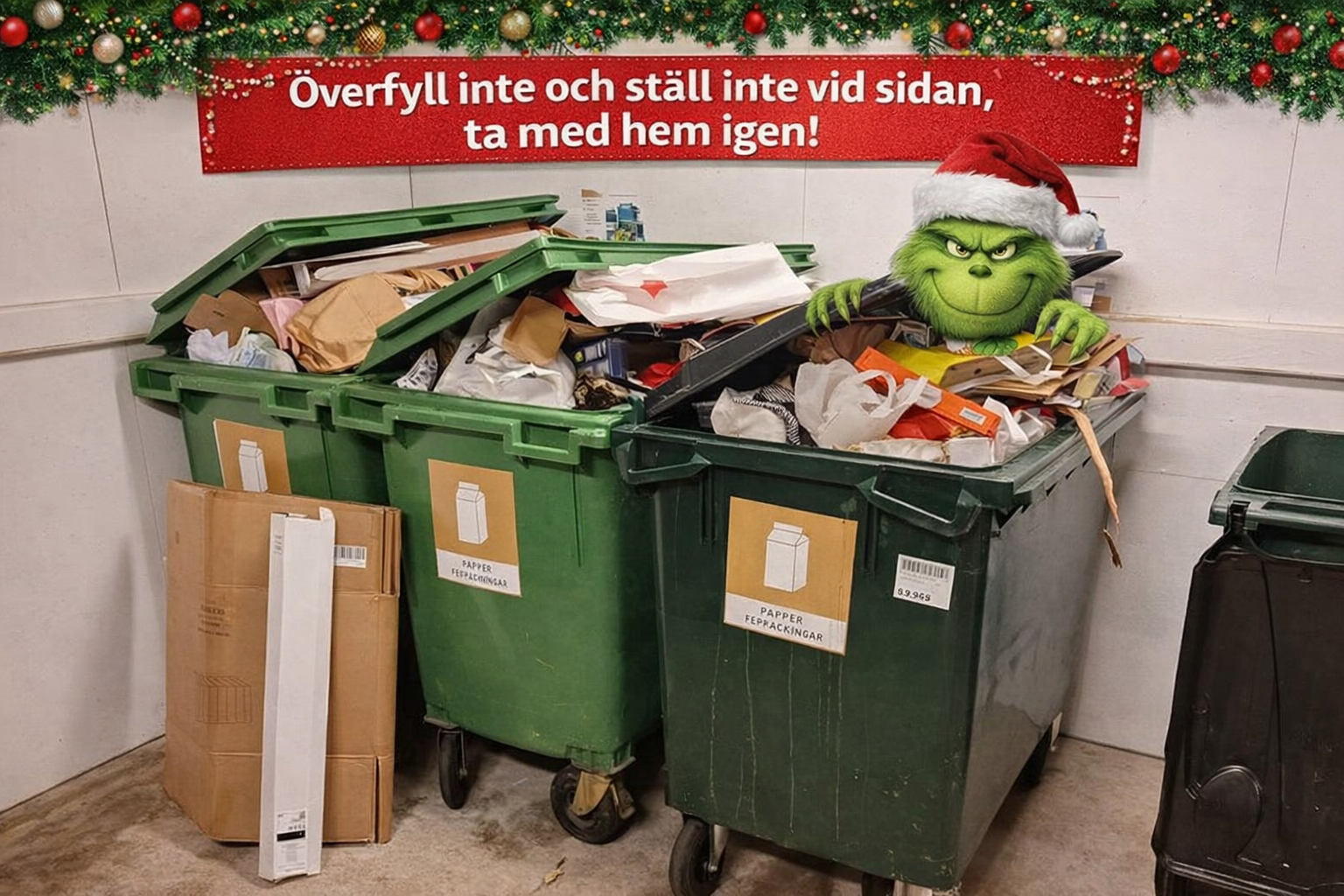 Du visar för närvarande Soprummen över jul och nyår 2025