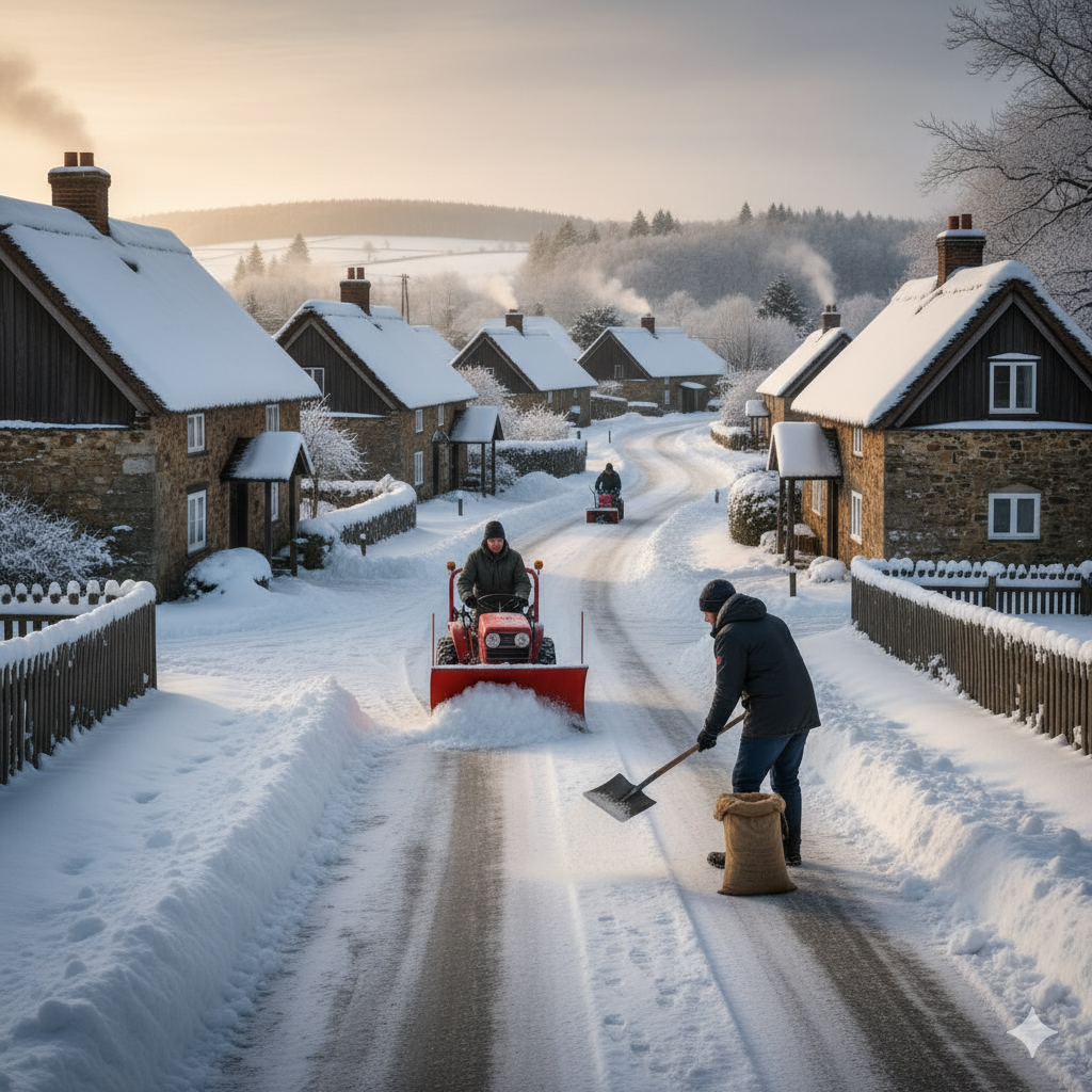Du visar för närvarande Snöröjning och halkbekämpning